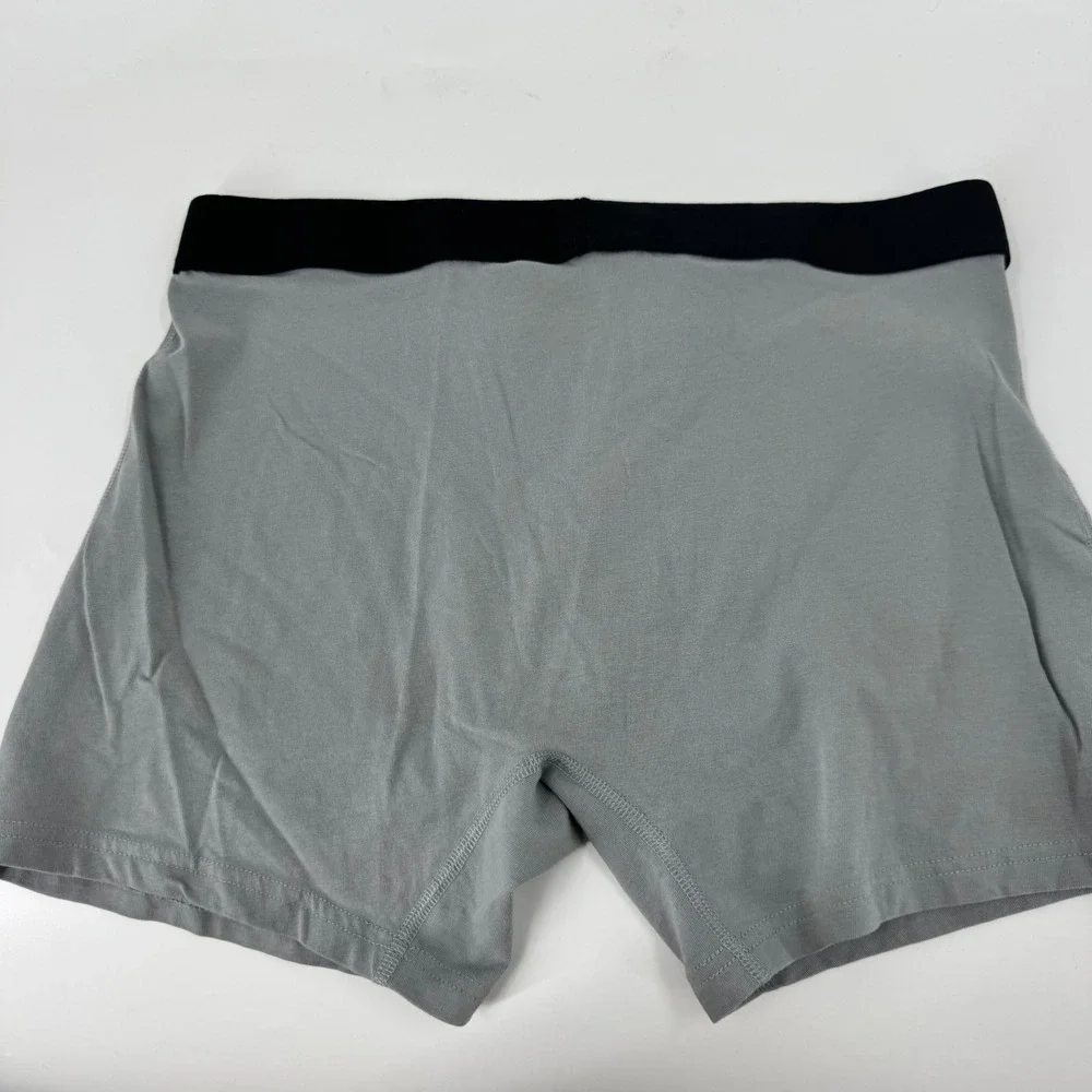 Rustler Wrangler Mens Boxer Briefs Grey Cotton Spandex L 36 38 Comfort Waistband